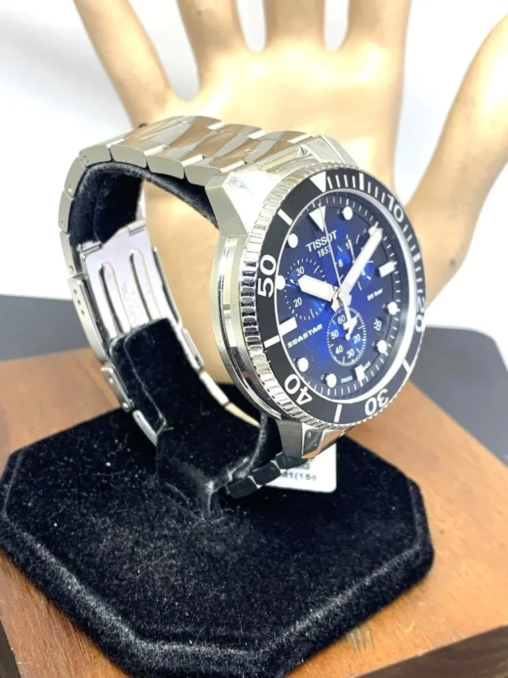 Tissot Men's Watch Seastar Chronograph Swiss Quartz Blue Dial T1204171104101